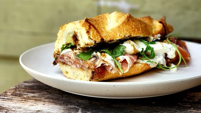 Recipe For Prosciutto Burrata Fig Jam Sandwich