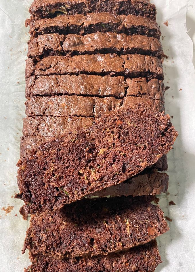 Holiday dairy-free double chocolate zucchini bread