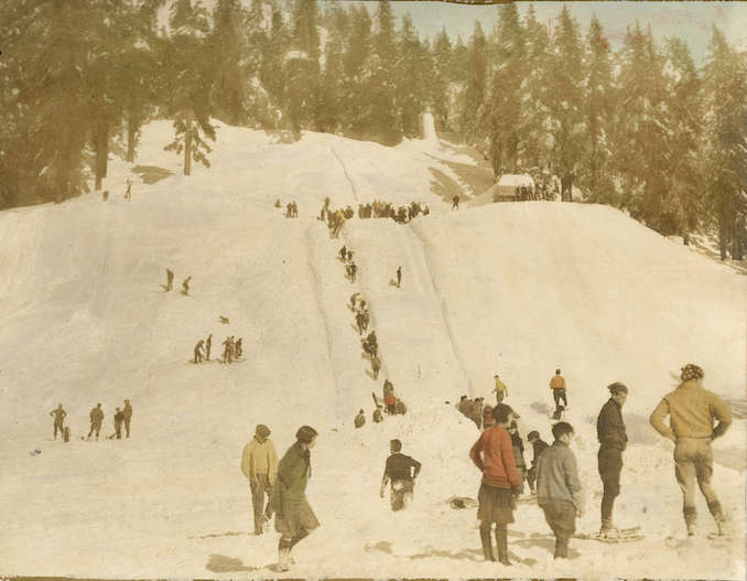 1920s-Ski jump at Grouse Mountain