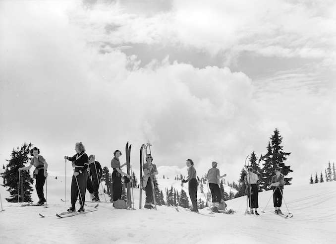 1940-Group of skiers on Mt Seymour BC