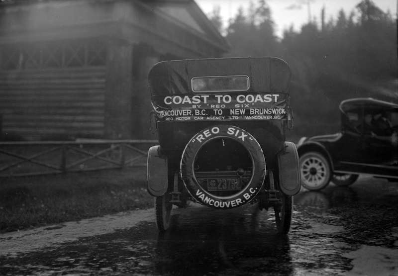 1920-Reo Six [Automobile] leaving Vancouver for New Brunswick