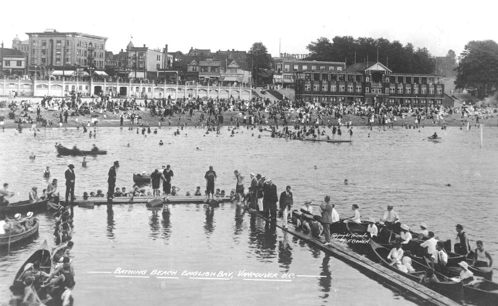 1920-Bathing beach, English Bay, Vancouver, B.C.