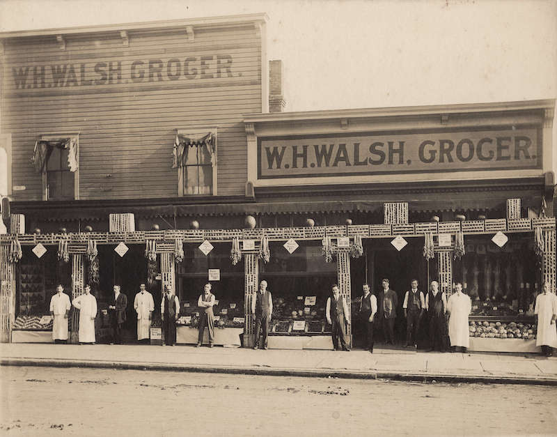 1910?-Exterior view of W.H. Walsh Grocer
