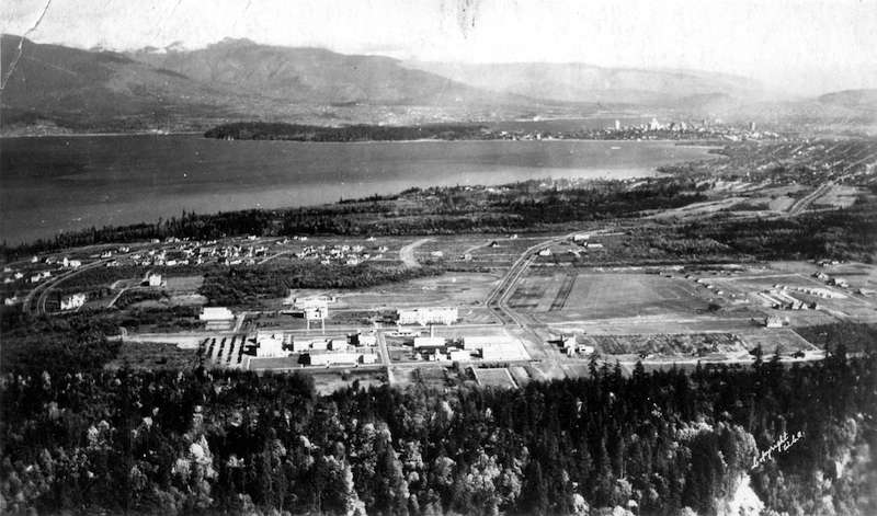 1920?-Aerial view of University of British Columbia, Vancouver, B.C.