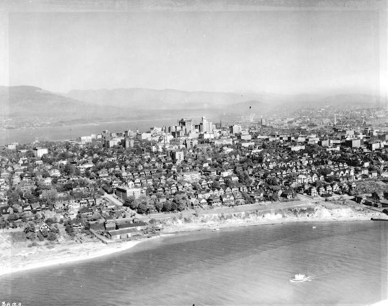 1926-Aerial view looking north from False Creek