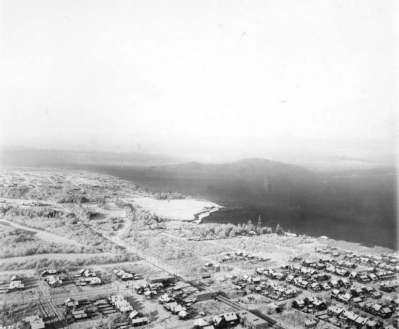 1927-Aerial view looking west over Point Grey