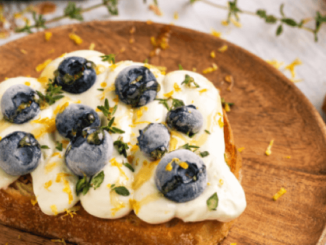 Blueberry Lemon Ricotta Toast