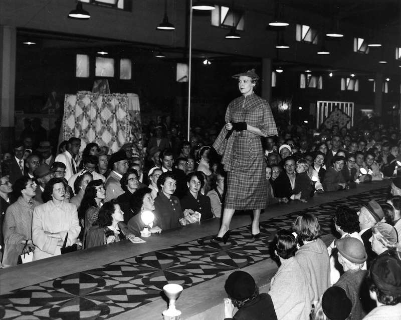 1954 - Fashion show in Home Arts building