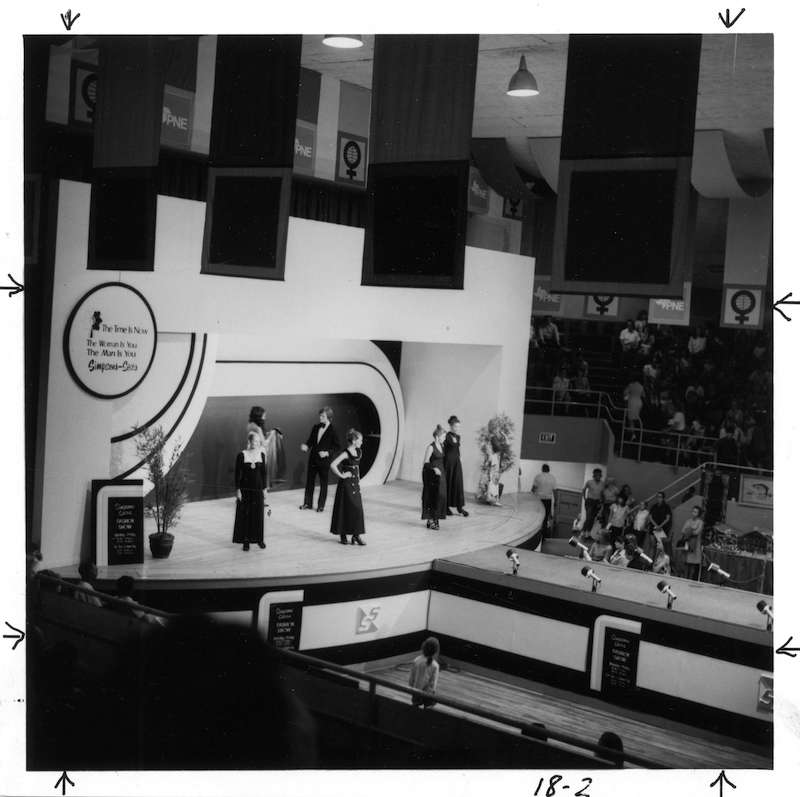1972 - Fashion show - [Simpsons-Sears fashion show in Garden Auditorium]