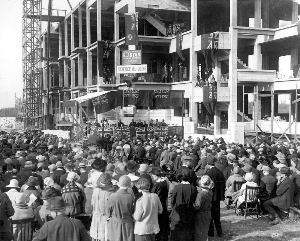 1923-[Cornerstone ceremony for the Science Building at the University of British Columbia]