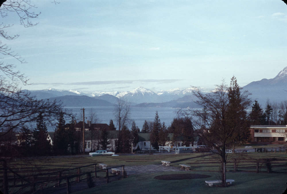 1958-[Grounds and buildings at University of British Columbia]