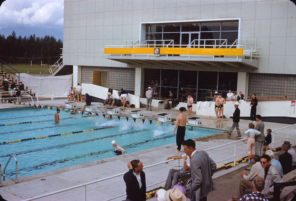 1960-[Event at the University of British Columbia pool]