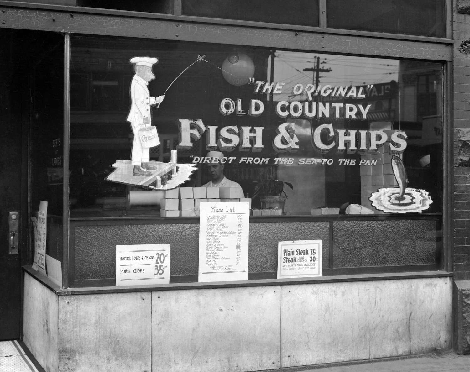 1923 - The Original Old Country Fish and Chips store [6 East Hastings Street]