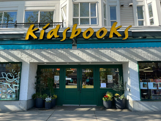 Vancouver Kidsbooks book store exterior sign
