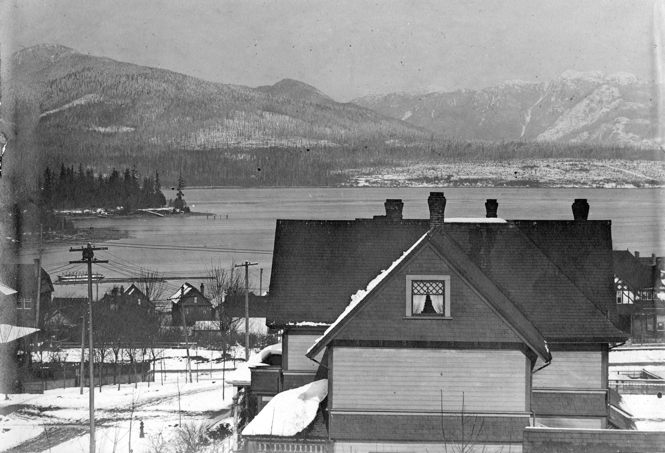 1902 - View looking north from the residence of E.B. Herman at 1287 Robson Street