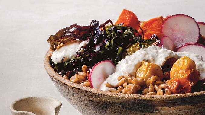 Recipe for Rainbow Chard and Roasted Yam Grain Bowl