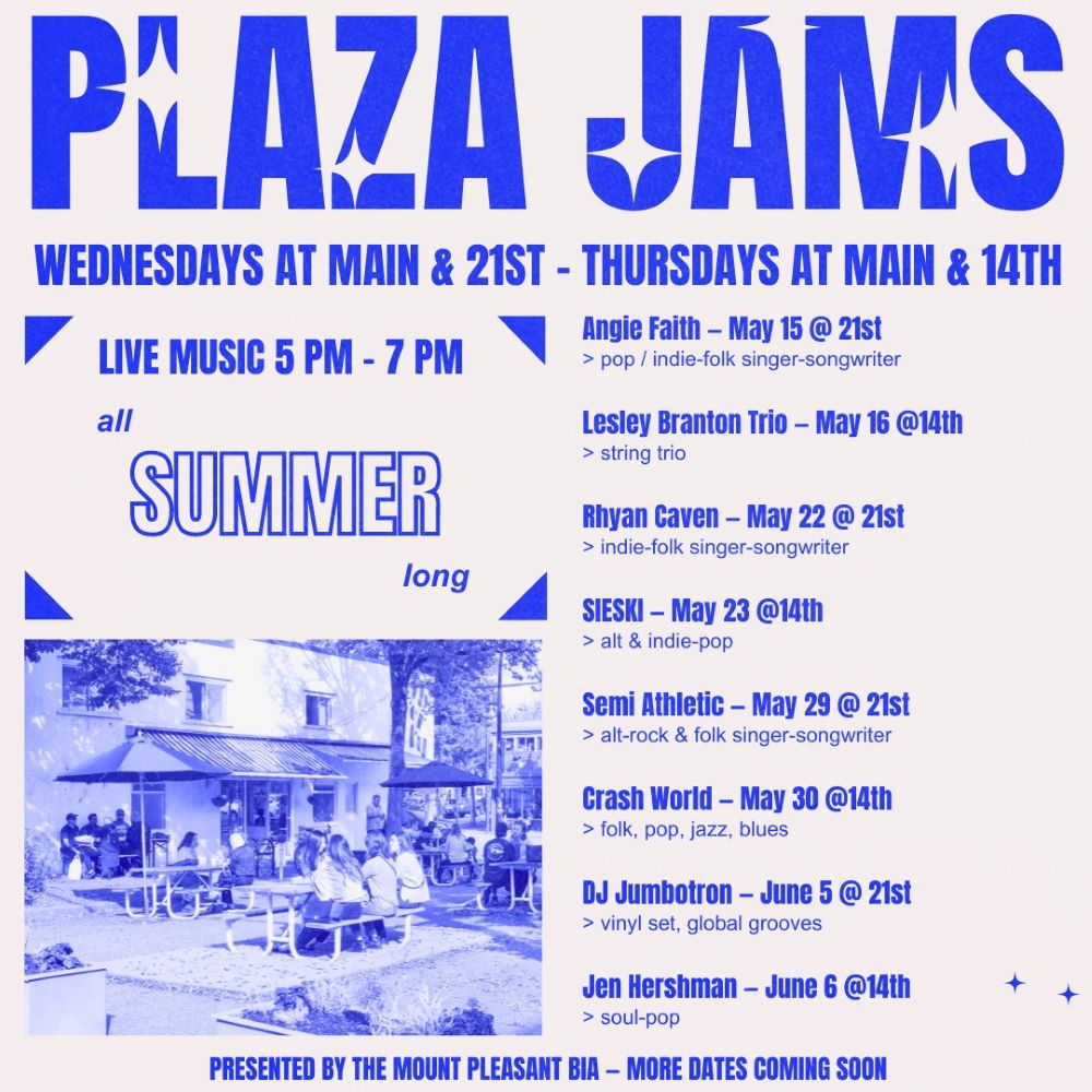 Free Plaza Jams on Main Street offers free outdoor pop-up concerts
