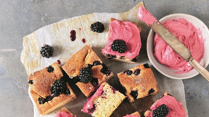 Recipe for Blackberry Almond Snacking Cake