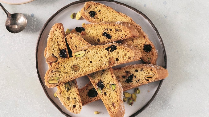 Recipe for Cranberry, Lemon, and Pistachio Biscotti