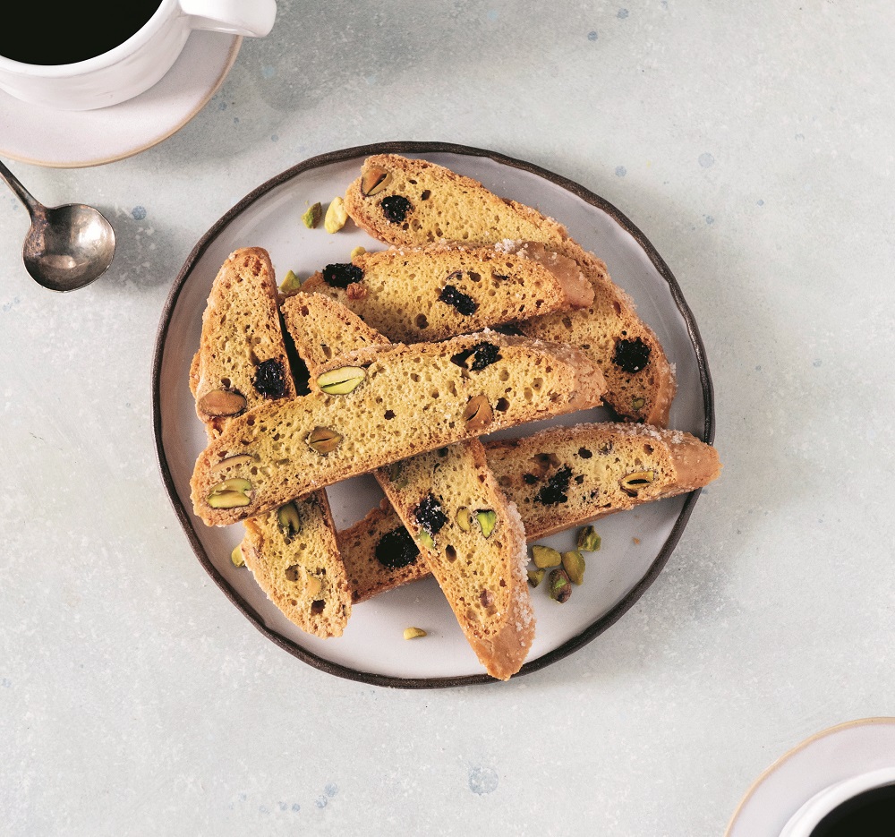 Recipe for Cranberry, Lemon, and Pistachio Biscotti