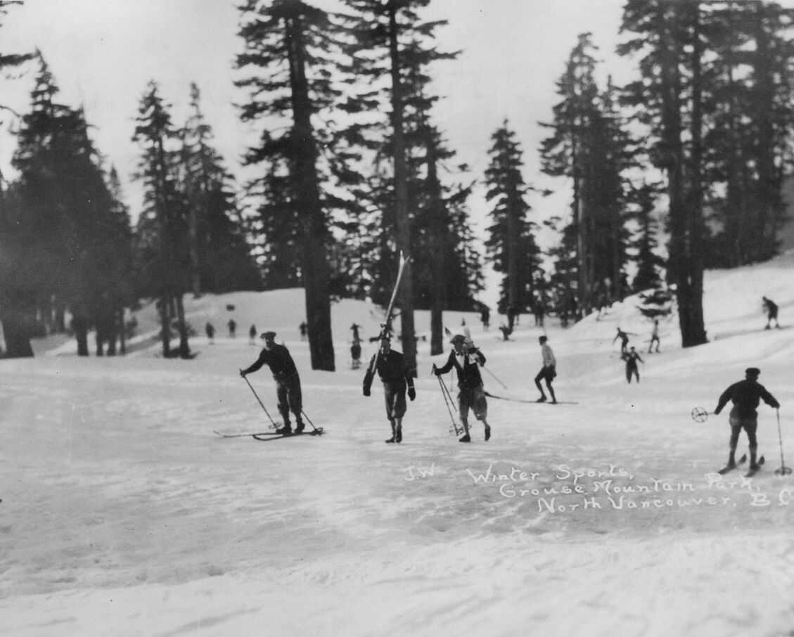 Skiing at Grouse Mountain