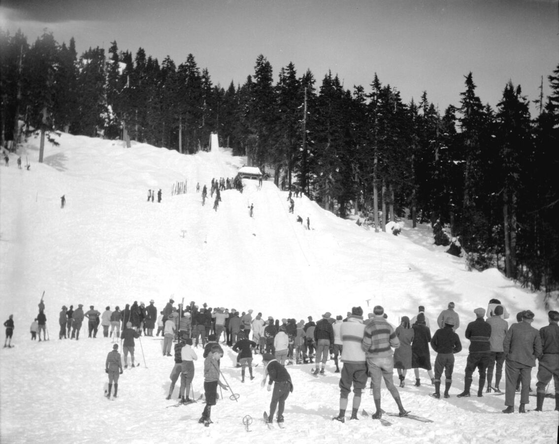 Skiing at Grouse Mountain