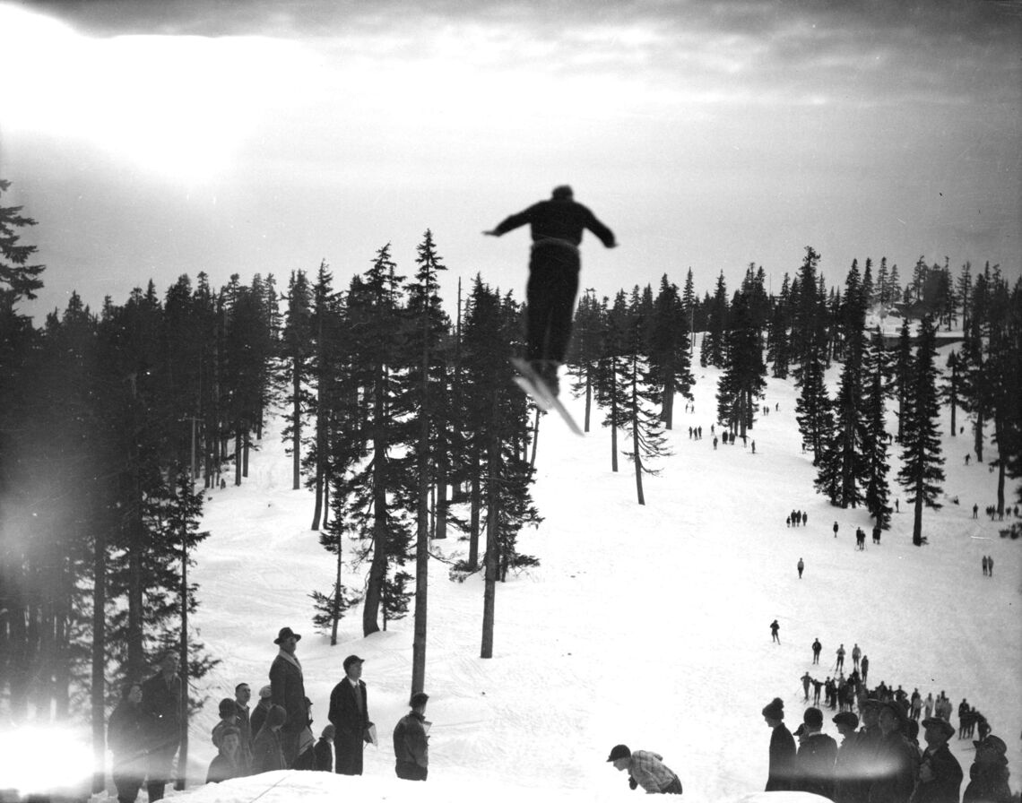 Skiing at Grouse Mountain