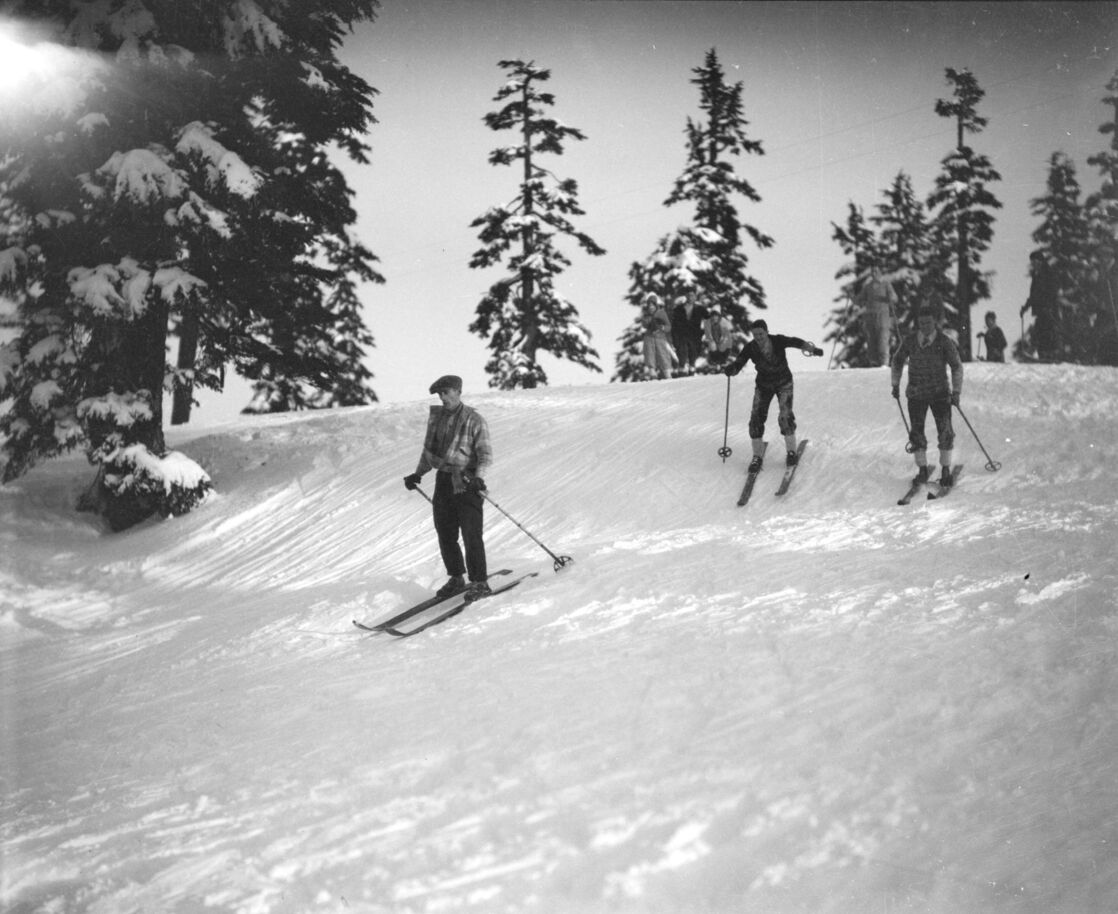 Skiing at Grouse Mountain