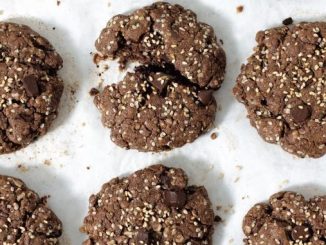 Coffee Shop Double Chocolate Tahini Breakfast Cookies