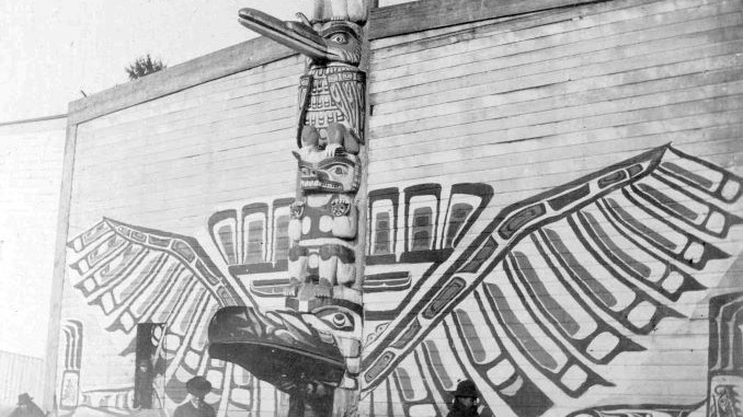 Old Photographs of Totem Poles from B.C.'s West Coast (1890-1987)