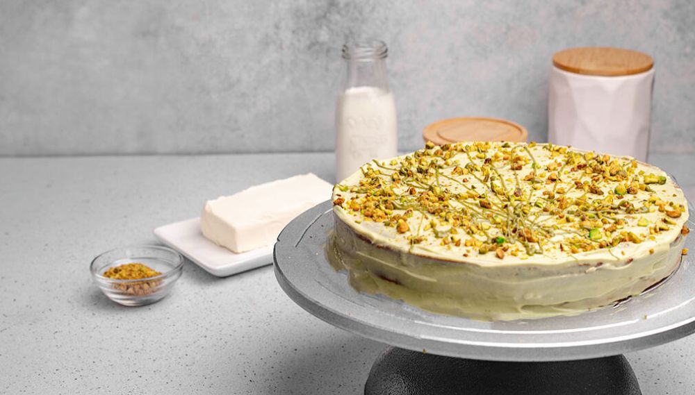 Recipe for Pistachio and Cream Cake