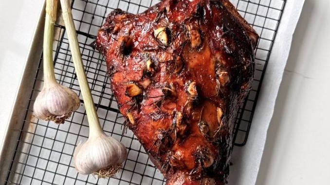 Recipe for Roasted Garlic Lamb