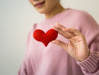 heart made of cloth
